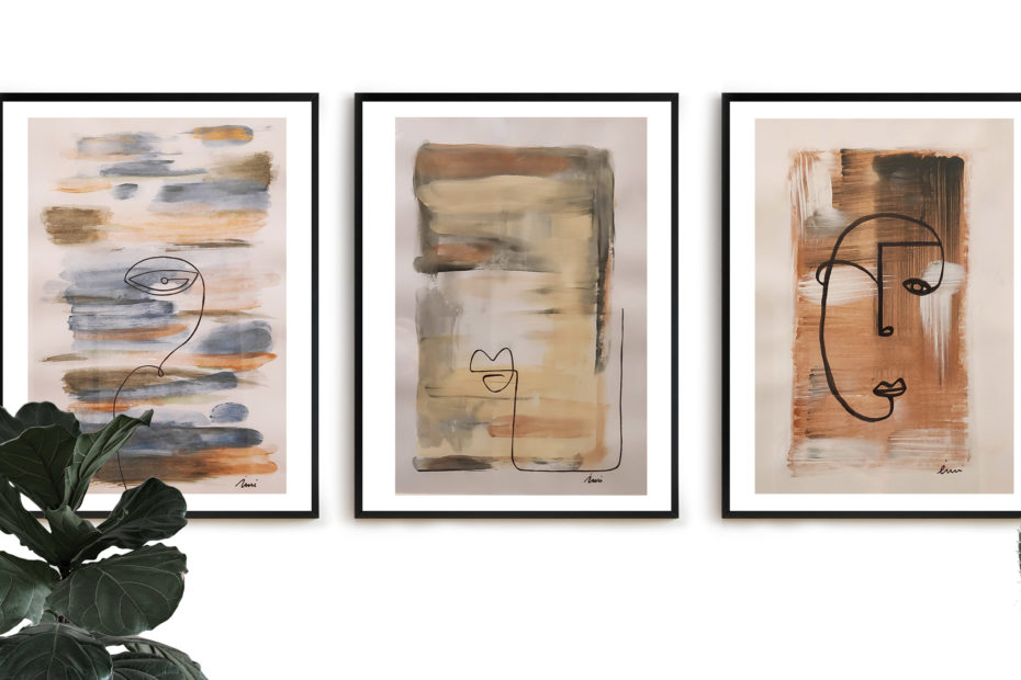 Abstract Triptych