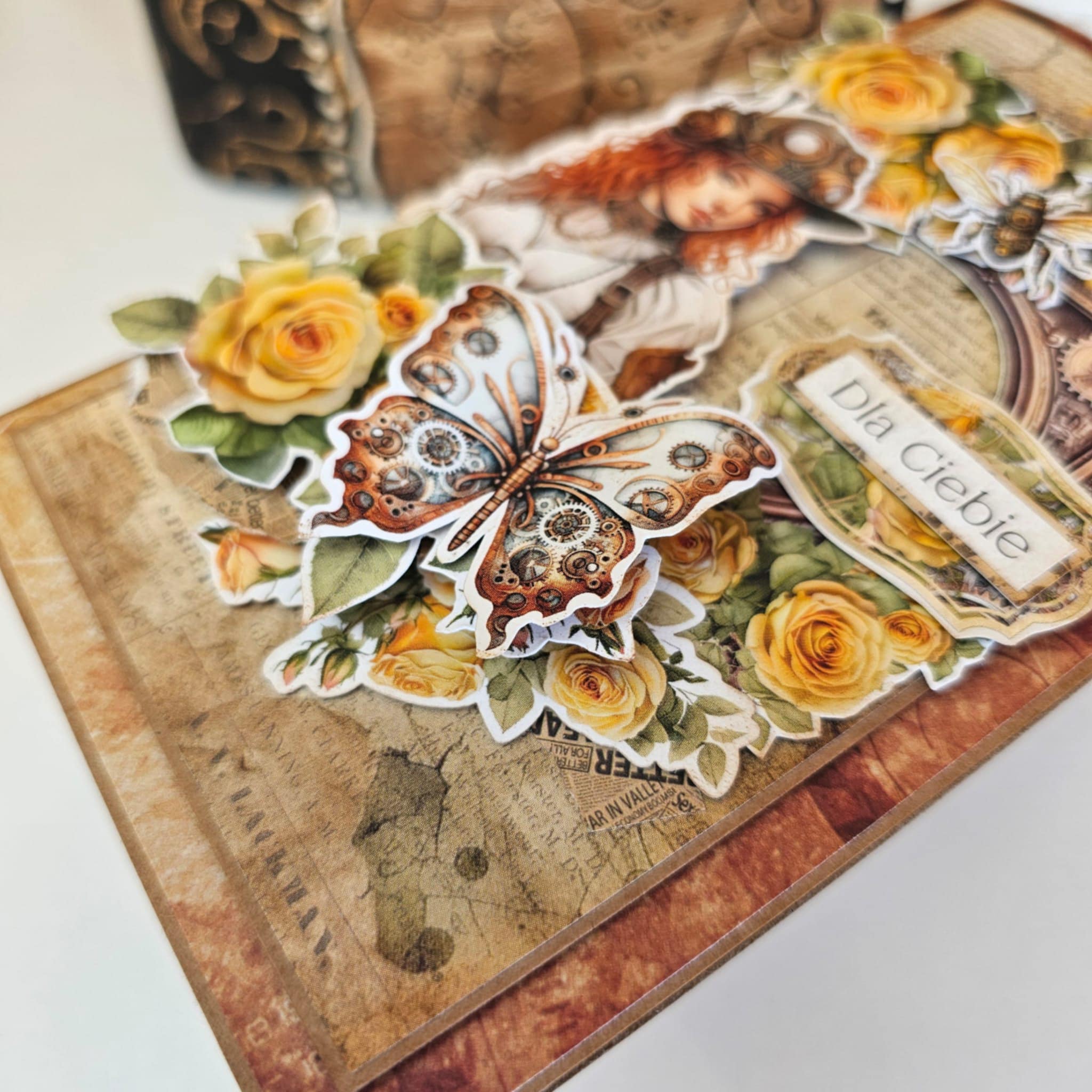 Steampunkowa kartka dla kobiety z charakterem - obrazek 5