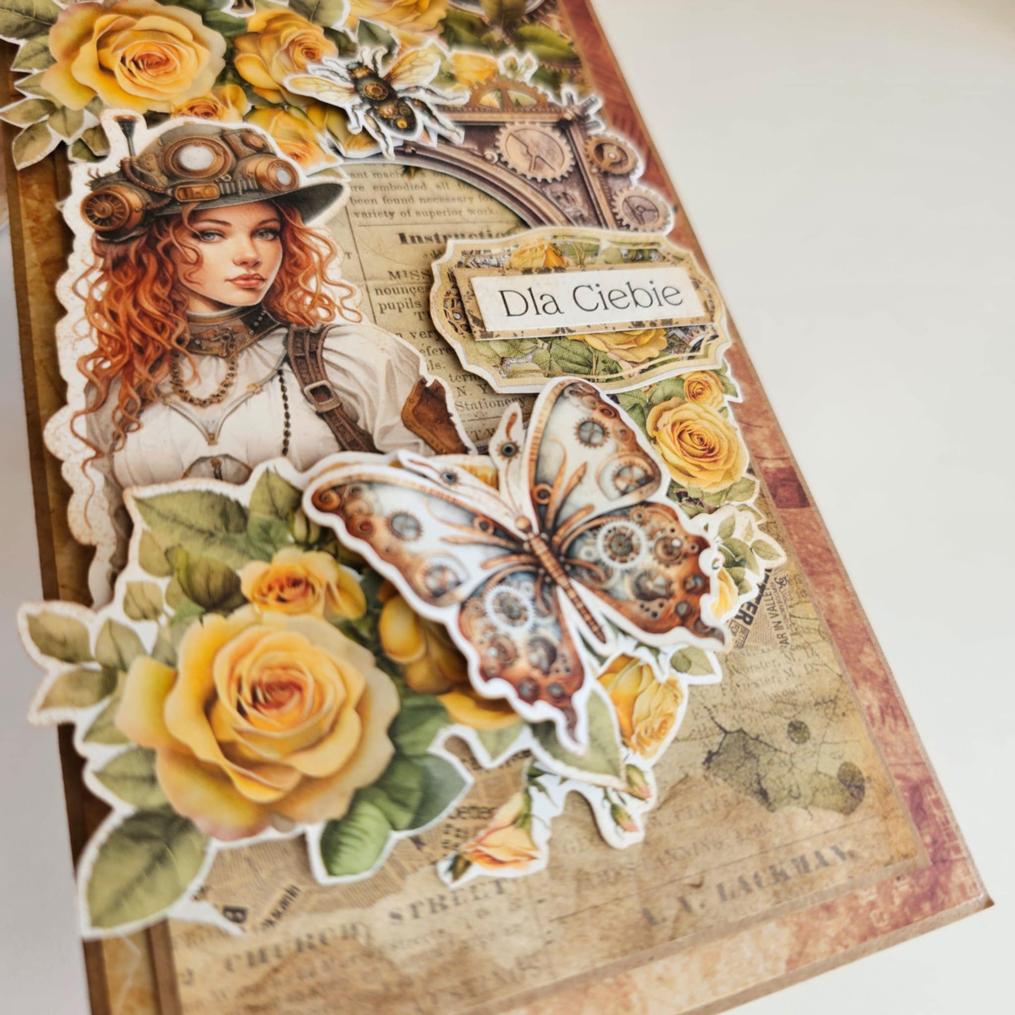 Steampunkowa kartka dla kobiety z charakterem - obrazek 6