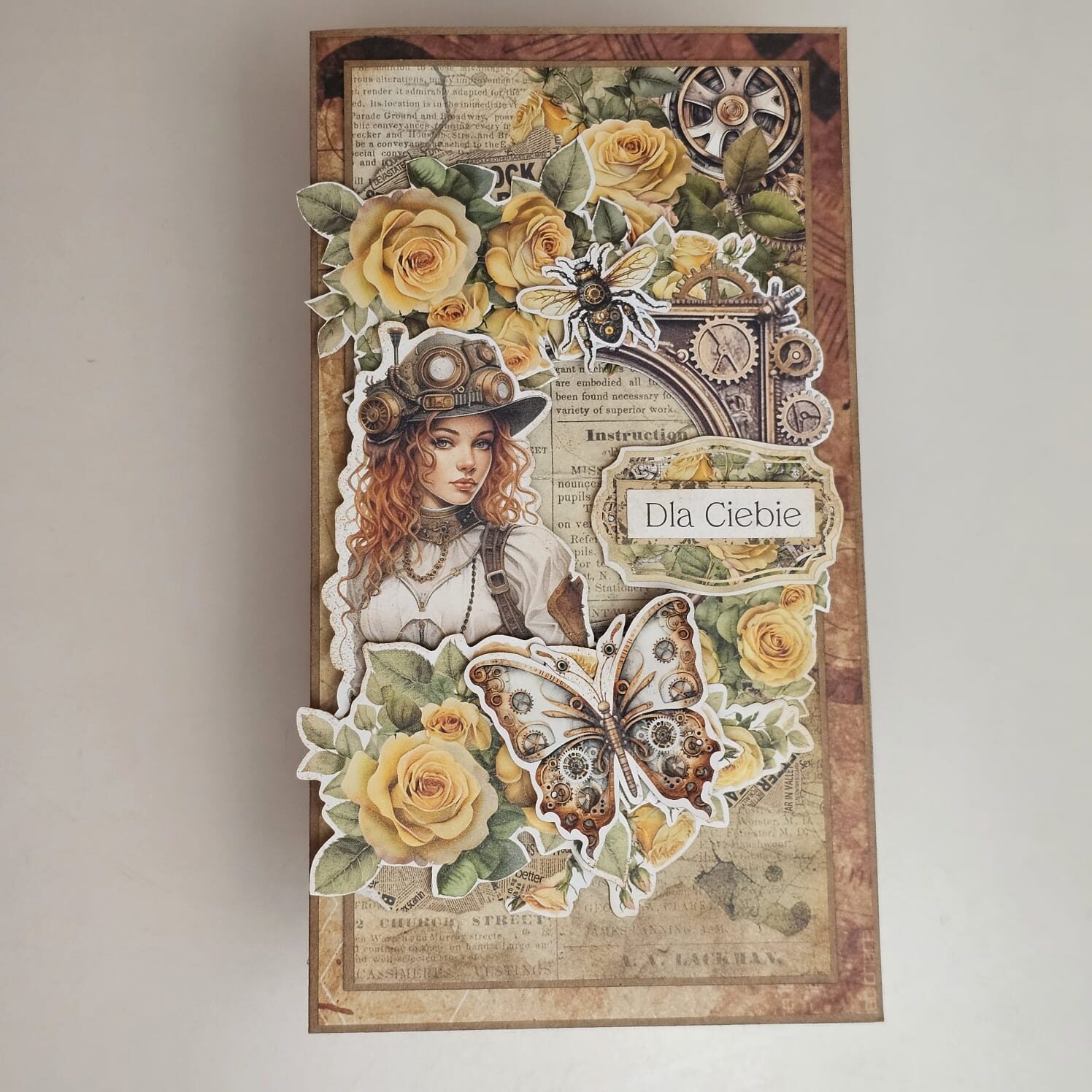 Steampunkowa kartka dla kobiety z charakterem - obrazek 11