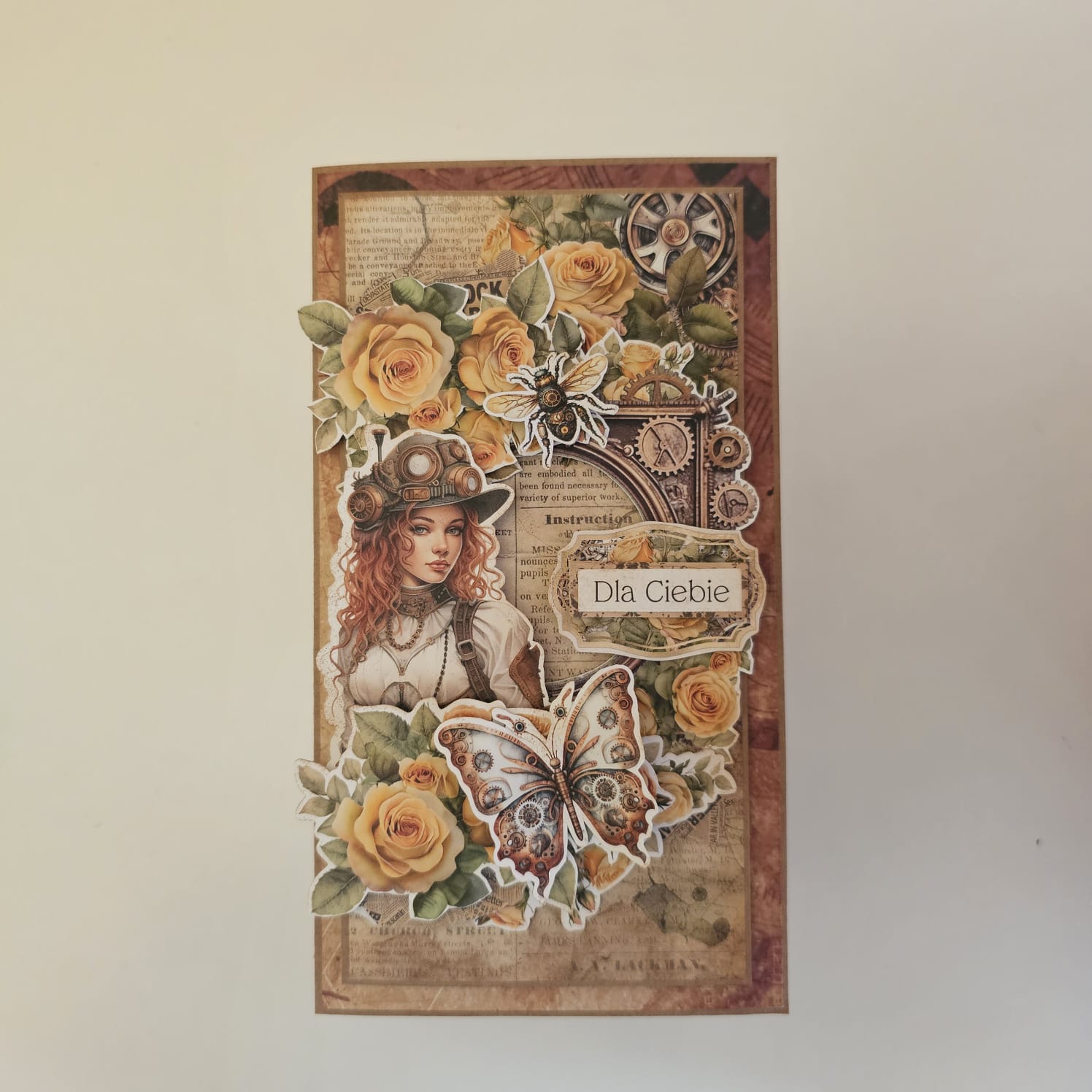 Steampunkowa kartka dla kobiety z charakterem - obrazek 12